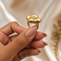 Anillo de oro de 10k elegante