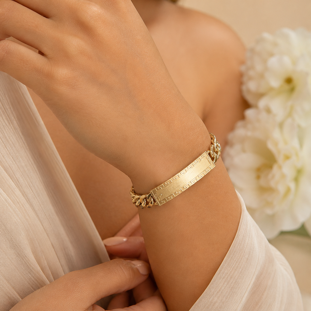 Pulsera Chino Link en Oro de 10k Amarillo