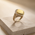 Anillo en oro 10k de diseño exclusivo