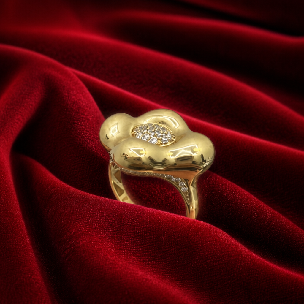 Anillo de oro de 10k elegante