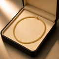 Collar de balines en oro italiano de 10K