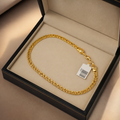 Cadena de tejido chino en oro de 10K