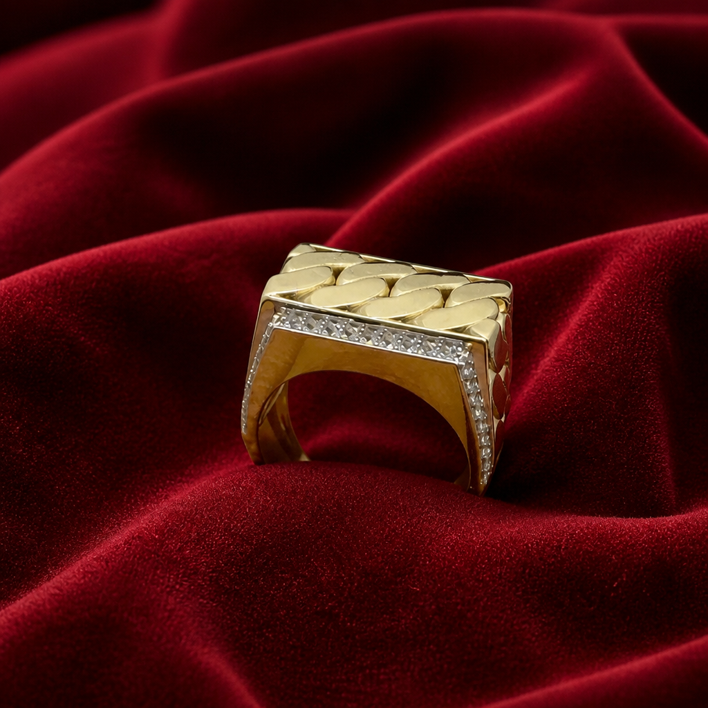 Anillo para Caballero en Oro Amarillo de 10k