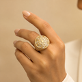Anillo para caballero en oro de 10k amarillo,