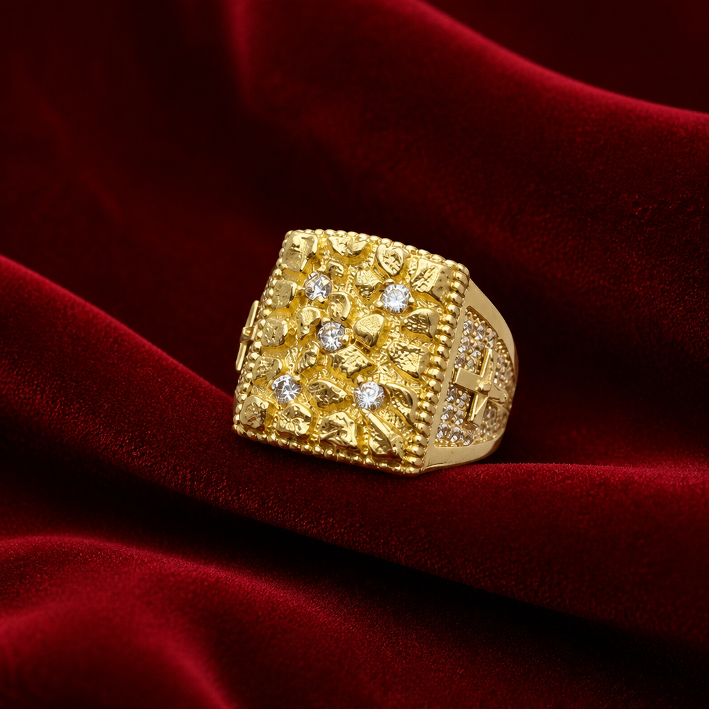 Anillo de Caballero en Oro de 10k Amarillo: