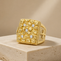 Anillo de Caballero en Oro de 10k Amarillo: